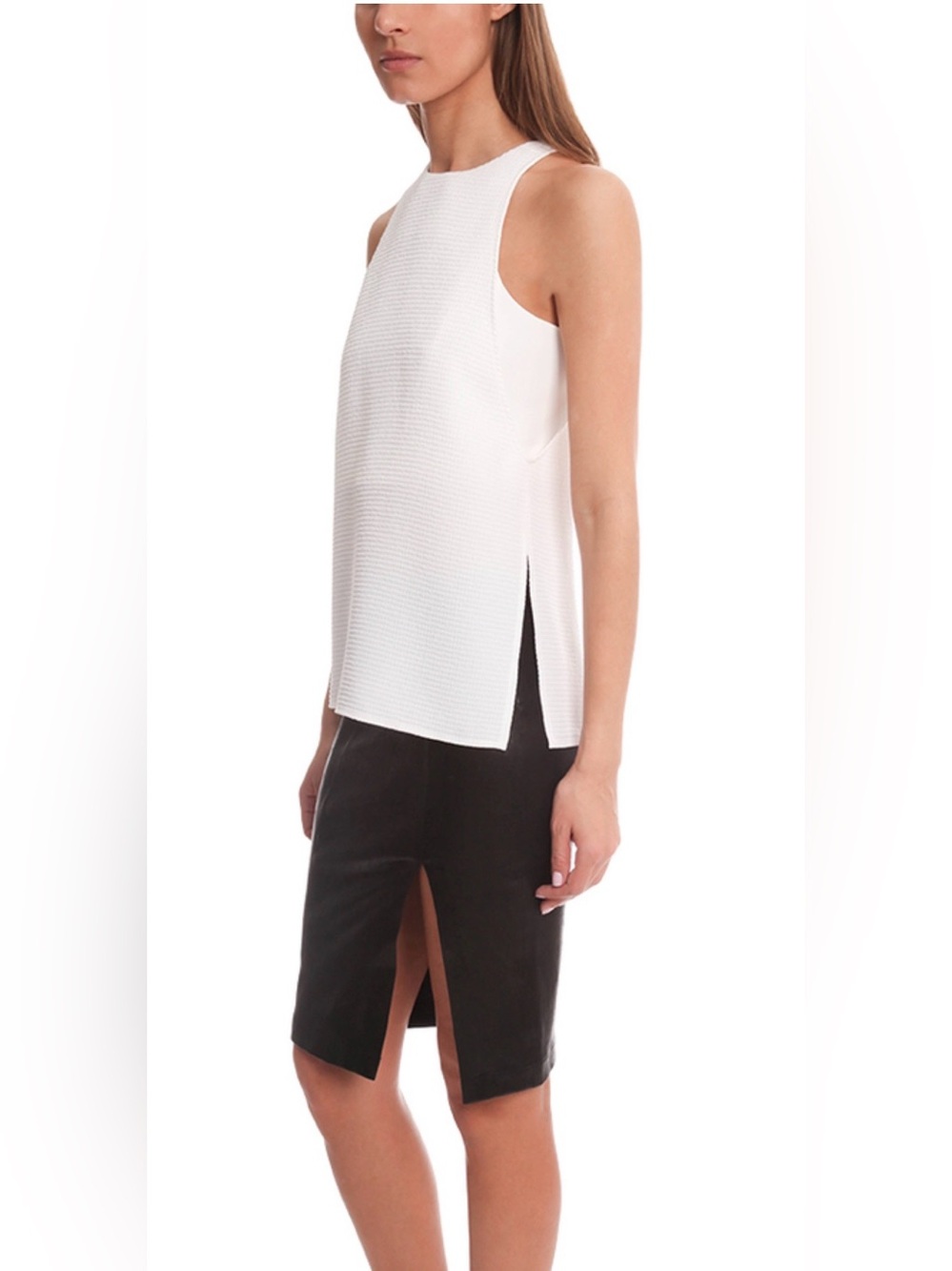 Helmut Lang “Raze” Crepe Draped Tank